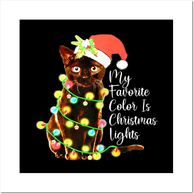 my favorite color is christmas lights Wall Art by Barnard